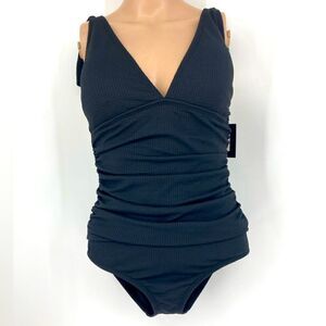 NWT Ellen Tracy Black Swimsuit Size 10